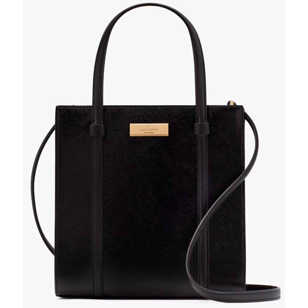 S Kate Spade Kenzie Small Tote Bag Kk037 Black Saffiano Purse Nwt $329 Retail